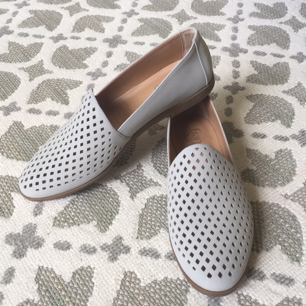 Franco Sarto laser cut-out flats size 8.